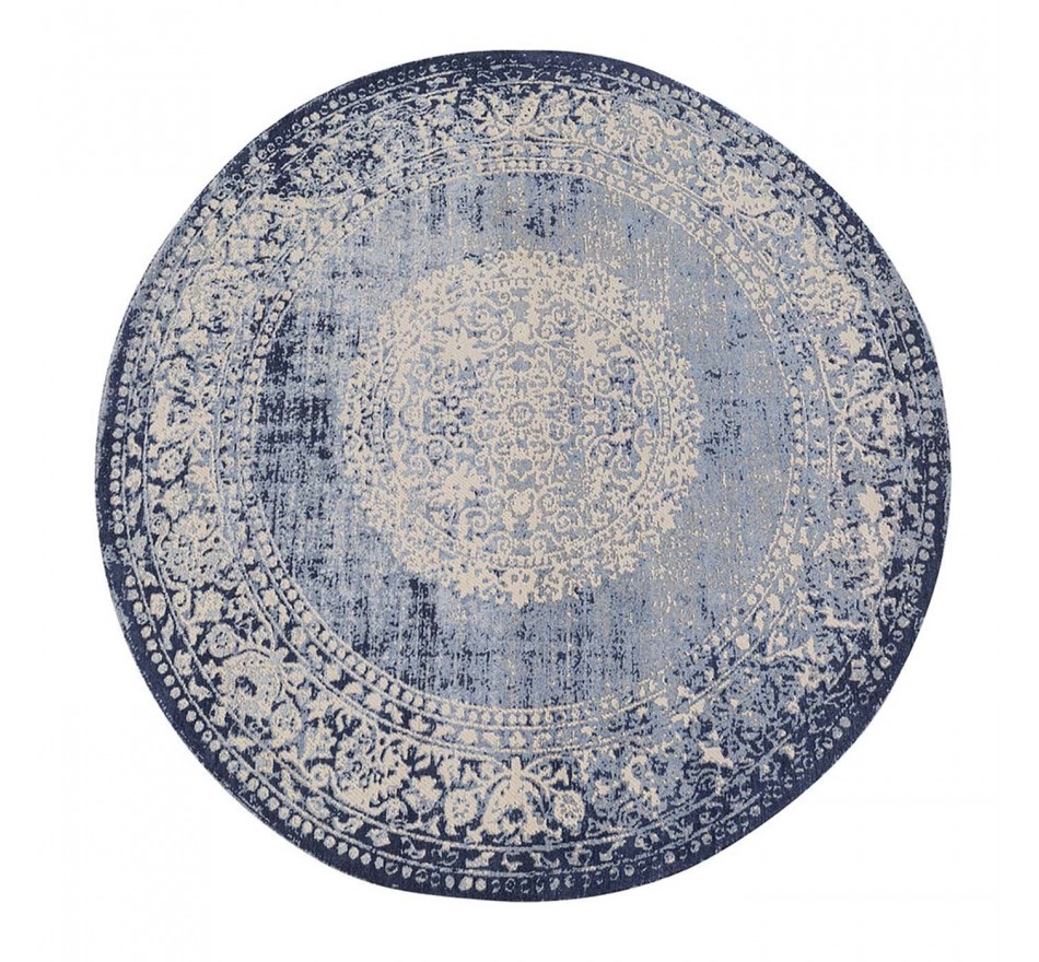 Vloerkleed Laury blauw Ø200cm Kare Design