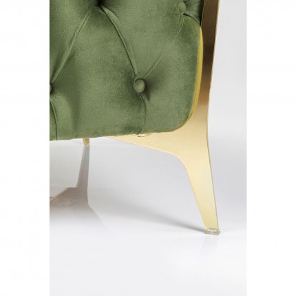 Fauteuil Bellissima fluweel groen Kare Design