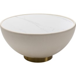 Table basse Endless Vegas blanc Ø71cm