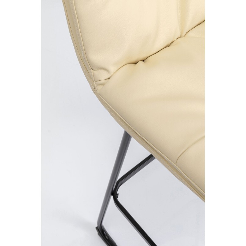 Chaise bar Daria crème 75cm