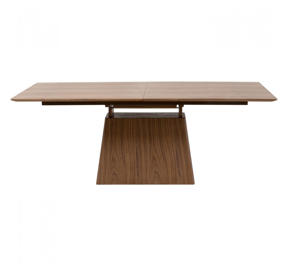 Uitschuifbare eettafel Benvenuto rechthoek walnoot Kare Design