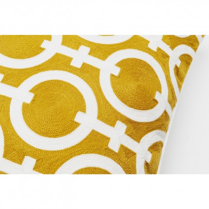 Cushion Catena Chain yellow and white Kare Design