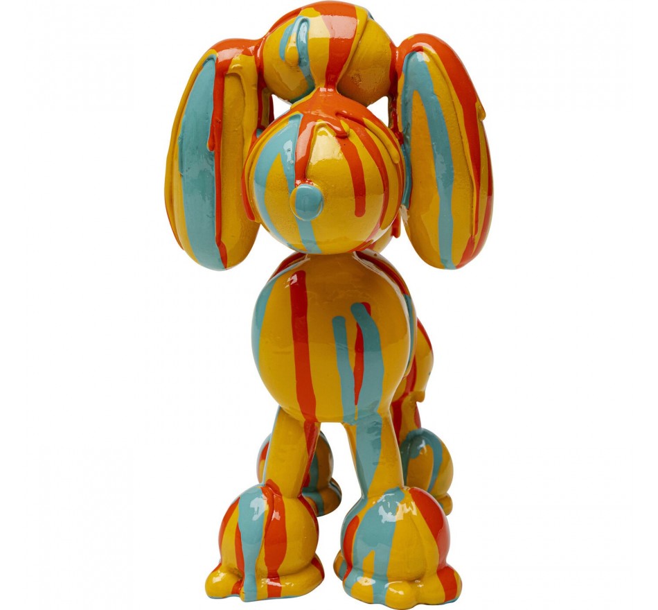 Deco dog yellow paint drips Kare Design