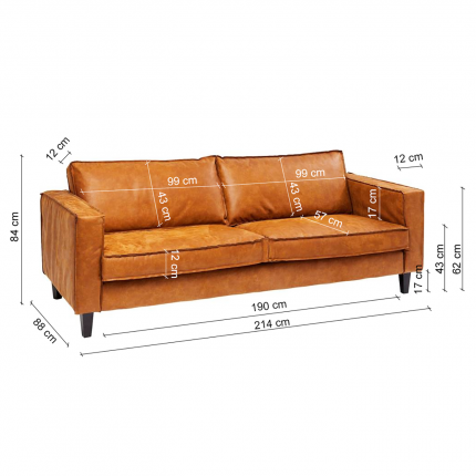 Sofa Neo 3-Zits Kare Design