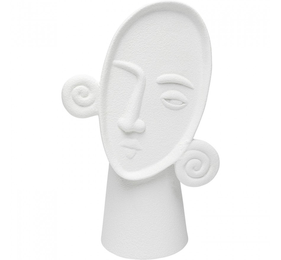 Vase Curly Head white 29cm Kare Design