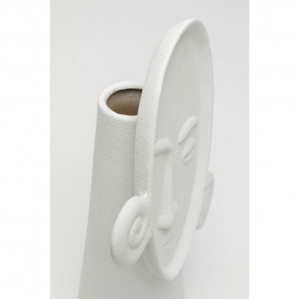 Vase Curly Head white 29cm Kare Design