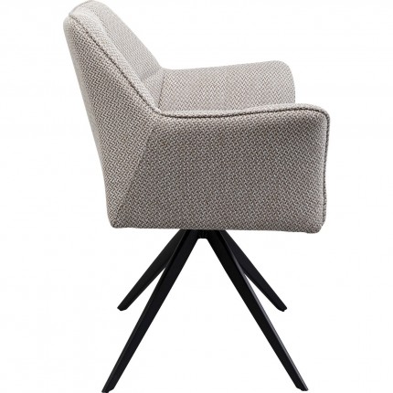 Swivel armchair Thinktank grey Kare Design