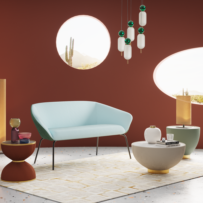 Table d appoint Endless Vegas vert Ø47cm
