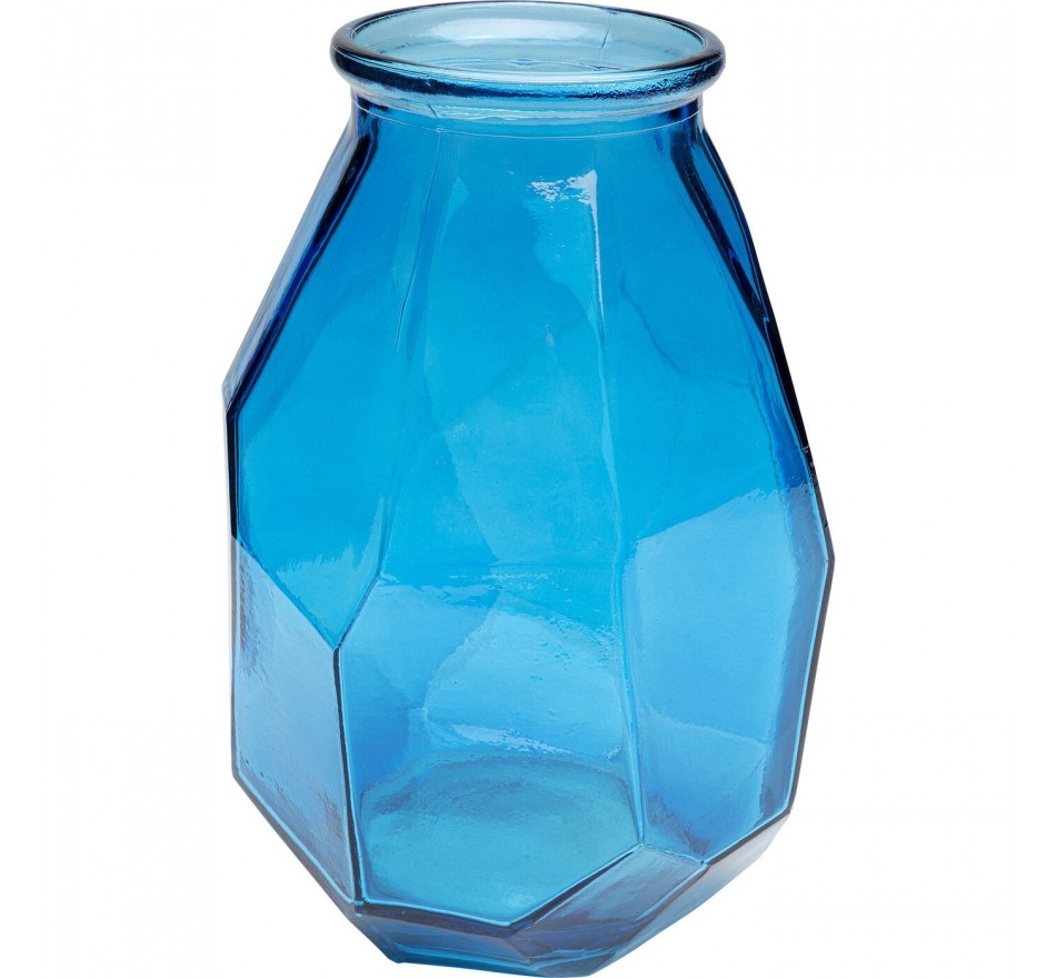 Vaas Origami blauw 35cm Kare Design