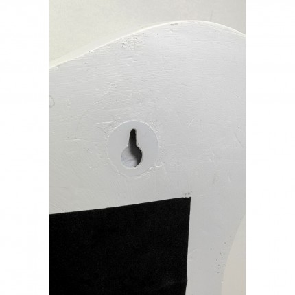 Spiegel Favola 67x50cm wit en zwart Kare Design