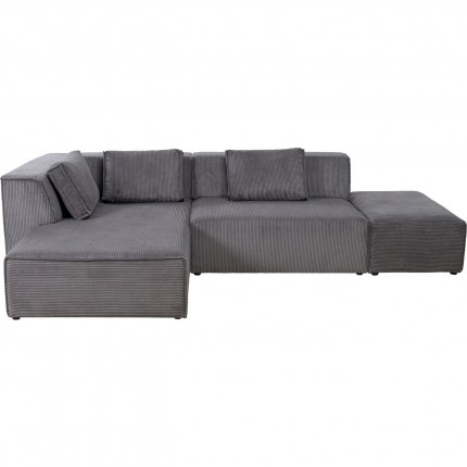 Corner Sofa Infinity Cord Grey Left Kare Design