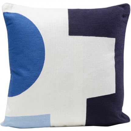 Cushion Forma blue and white 50x50cm Kare Design