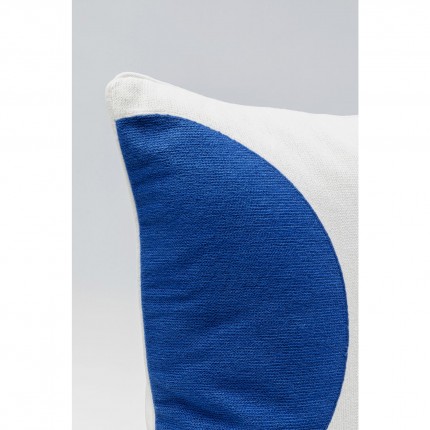 Kussen Forma blauw en wit 50x50cm Kare Design