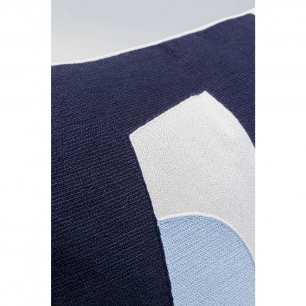 Kussen Forma blauw en wit 60x40cm Kare Design