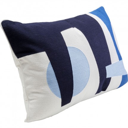 Cushion Forma blue and white 60x40cm Kare Design