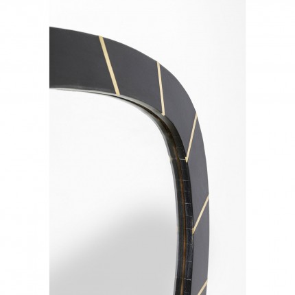 Wall Mirror Planos 65x77cm black Kare Design