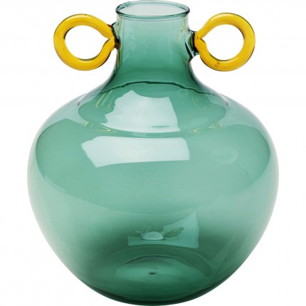 Vase Amore Handle green 16cm Kare Design