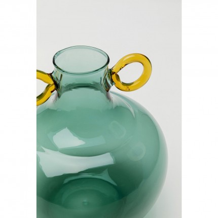 Vase Amore Handle green 16cm Kare Design