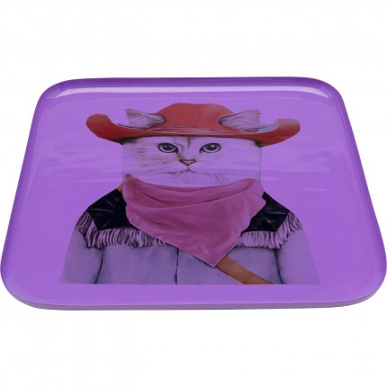 Tray Ego cat purple Kare Design