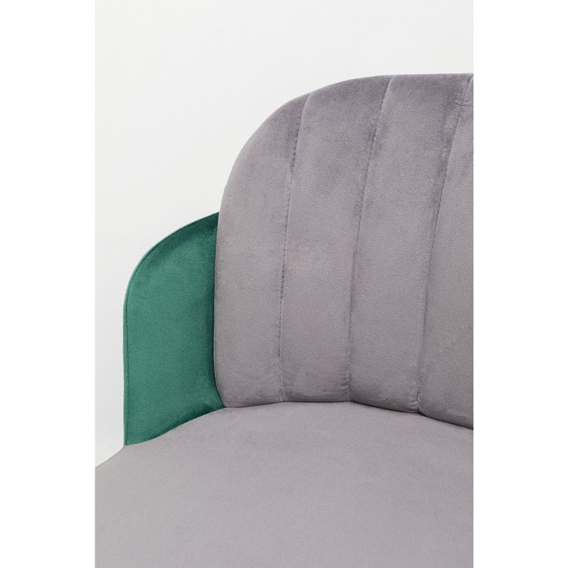 Chaise de bar Hojas gris