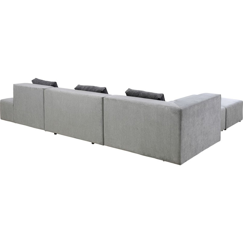 Canapé d'angle Infinity Atlanta gris gauche Kare Design