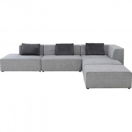 Corner Sofa Infinity XL right grey Kare Design