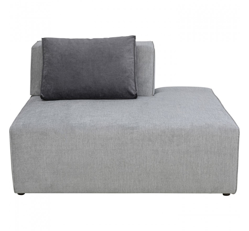 Ligstoel Infinity rechts grijs Kare Design