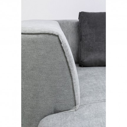 Ligstoel links Infinity sofa grijs Kare Design