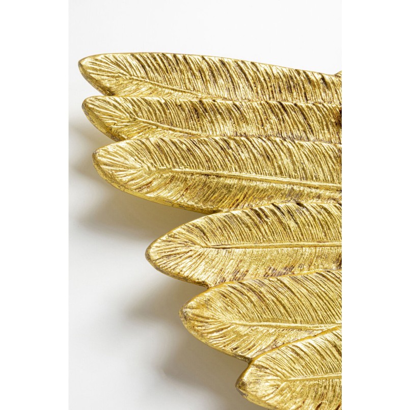 Déco murale buste femme ailes dorées 124x71cm Kare Design