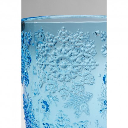 Water Glass Ice Flowers blue (6/Set) Kare Design