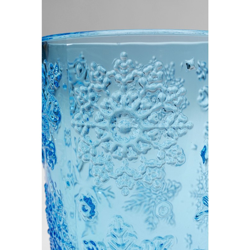 Verres à eau Ice Flowers bleus set de 4 Kare Design