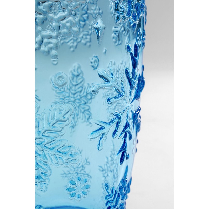 Verres à eau Ice Flowers bleus set de 4 Kare Design