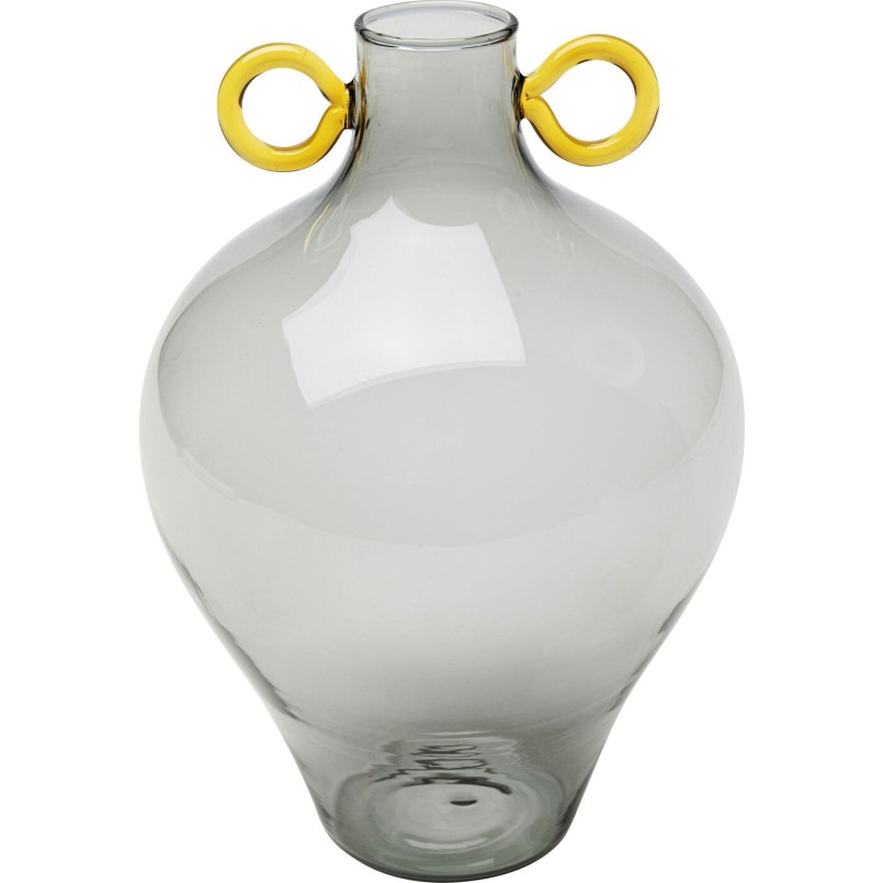 Vase Amore Handle gris 23cm Kare Design