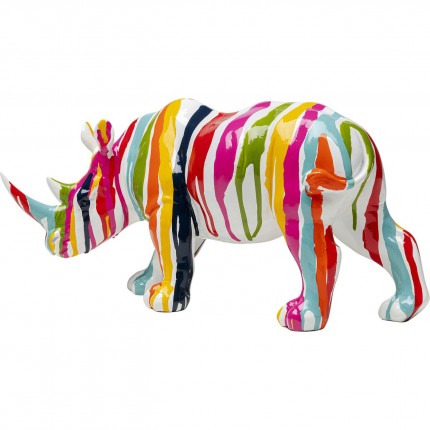 Deco rhino paint drips 34cm Kare Design