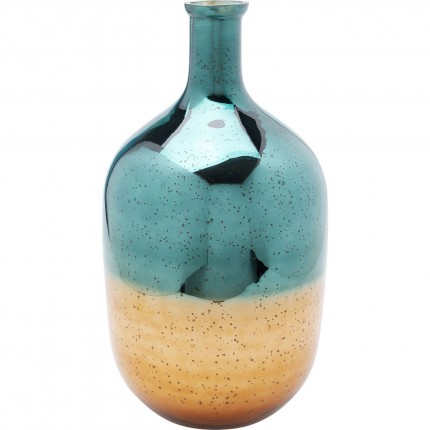 Vaas Lizy blauw en goud 50cm Kare Design