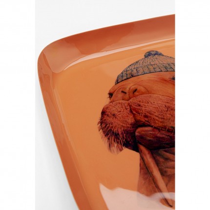 Tray Ego orange walrus Kare Design