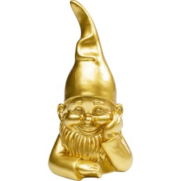 Figurine décorative Nain doré 21cm