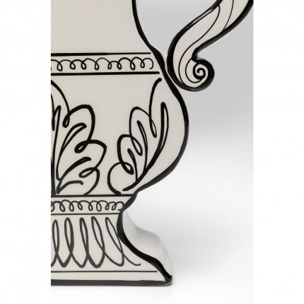 Vase Favola white and black Kare Design