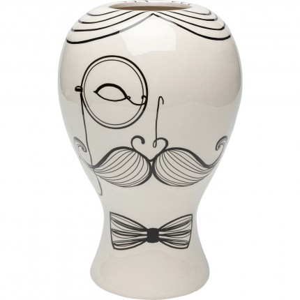 Vase Favola man white and black Kare Design