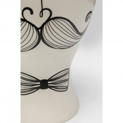 Vase Favola man white and black Kare Design