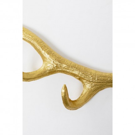 Wall Coat Rack antler gold Kare Design