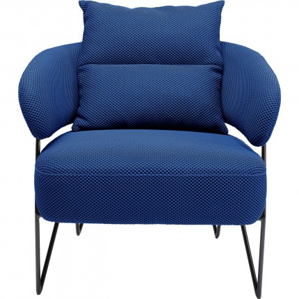 Armchair Peppo blue Kare Design