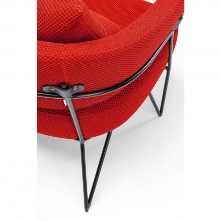 Armchair Peppo red Kare Design