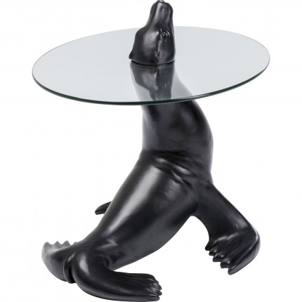 Side table Sea Lion black Ø50cm Kare Design