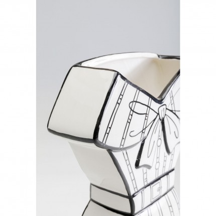 Vase Favola dress white and black Kare Design