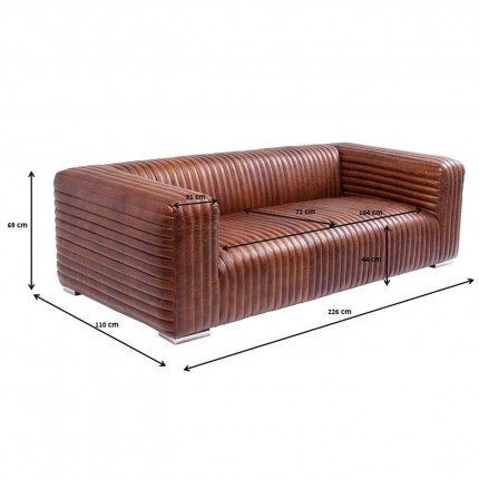 Sofa Malibu 3-Zits Kare Design