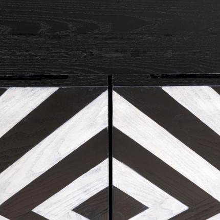 Sideboard Arctic black and white Kare Design