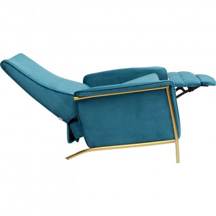 Relaxchair Lazy Velvet Blue Kare Design