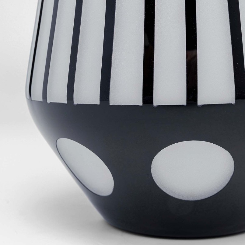 Vase noir et  blanc 44cm Kare Design