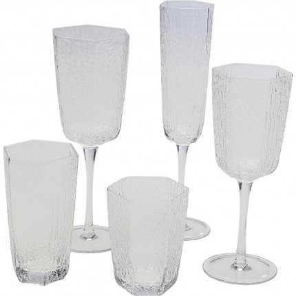 Champagne Glass Cascata (6/Set) Kare Design
